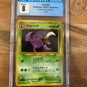 Crobat Holo graded 8 by cgc Japanese edition pocket monsters